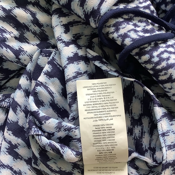 Michael Kors women’s top long sleeve blue blouse size large - Picture 10 of 10